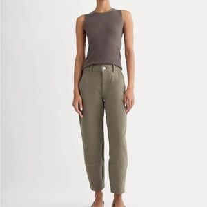 NWT Everlane The Utility Barrel Pant in Taupe